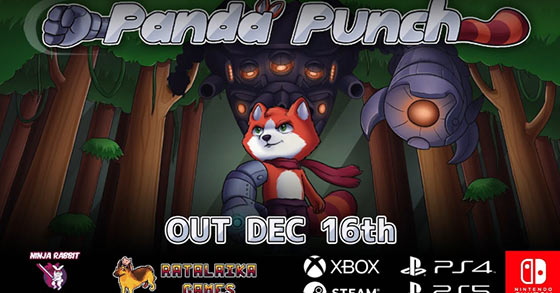 the charming puzzle platformer panda punch is coming to pc and onsoles on december 16th 2022