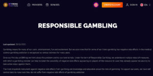 responsible gaming and customer support