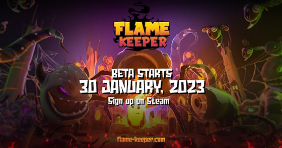the action rogue-lite flame keeper is kicking-off its closed pc beta via steam on january 30th 2023