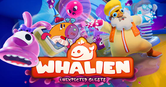 the colorful puzzle adventure whalien unexpected guests is coming to pc via steam on january 24th 2023