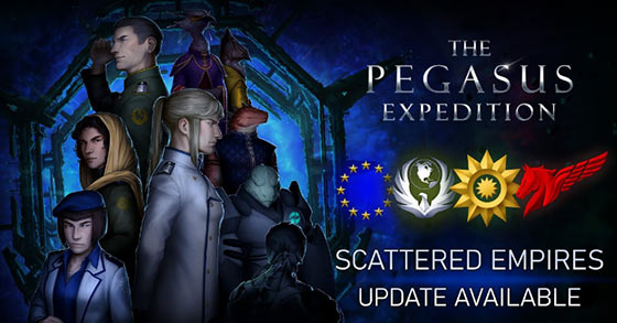 the sci-fi grand-strategy game the pegasus expedition has just released its scattered empires update