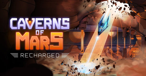 the retro-like vertical-scrolling shooter caverns of mars recharged is coming to pc and consoles on march 9th 2023
