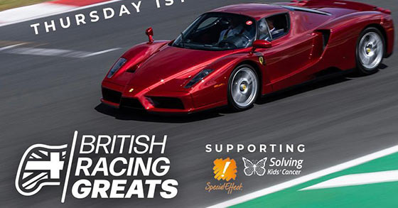 specialeffect and solving kids cancer uk has just announced the british racing greats 2023 event