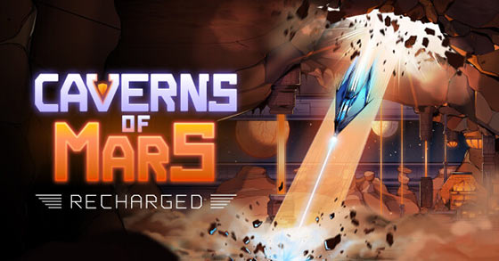 the retro-like vertical scrolling shooter caverns of mars recharged is now available for pc and consoles