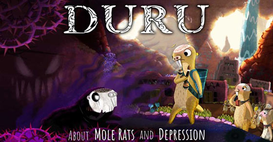 the 2d puzzle platformer duru about mole rats and depression is coming to pc on may 5th 2023