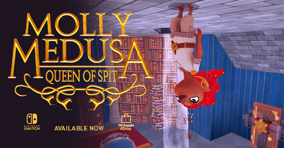 the gravity-bending 3d adventure molly medusa queen of spit is now available for the nintendo switch