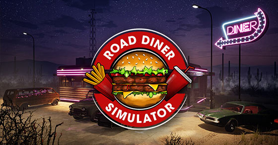 the neon-lit management sim road diner simulator has just been announced for pc and consoles