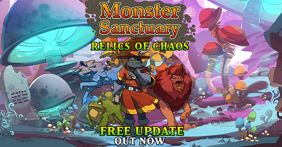 monster sanctuary has just released its relics of chaos update for pc and consoles