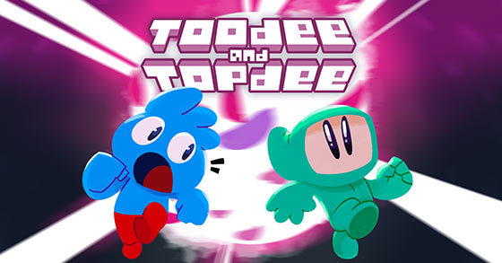 the 2d platformer top-down puzzler hybrid toodee and topdee is coming to consoles on june 7th 2023