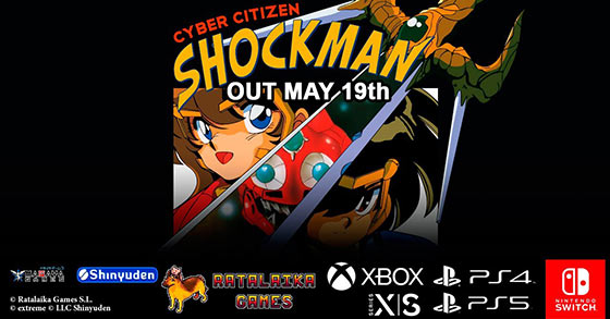 the retro arcade action-platformer cyber citizen shockman is coming to consoles on may 19th 2023