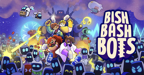 the tower-defense co-op party game bish bash bots is coming to pc and consoles in 2023
