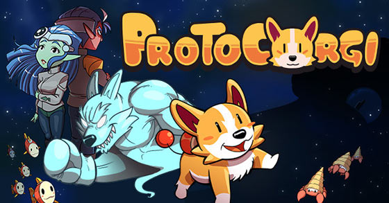 the cosmic bark-em-up protocorgi is now available for pc and the nintendo switch