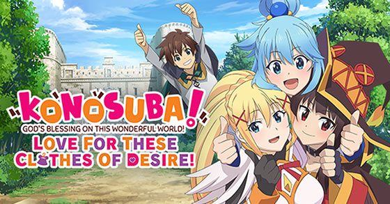the comedy vn konosuba gods blessing on this wonderful world love for these clothes of desire has just been announced for pc and consoles