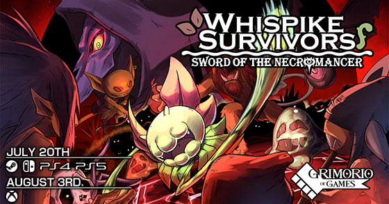 the farming horde survival rpg whispike survivors sword of the necromancer is coming to pc and consoles on july 20th 2023