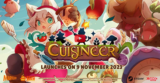 the food-focused action roguelike cuisineer is coming to pc via steam on november 9th 2023