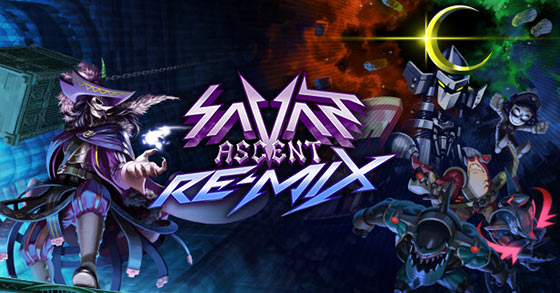 the intense shoot-em-up platformer savant ascent remix is now available for pc
