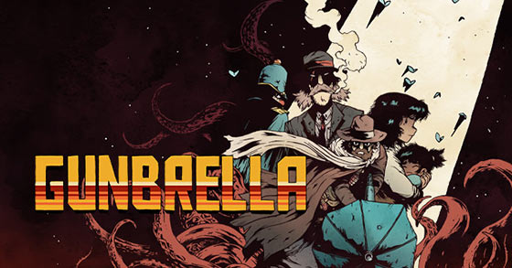 the noir-punk side-scrolling action game gunbrella is now available for pc and the nintendo switch