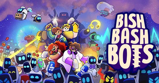 the tower-defense co-op party game bish bash bots is coming to pc and consoles on october 19th 2023
