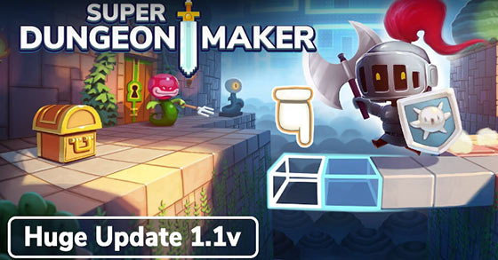 super dungeon maker has just released its v1.1 update for pc and the nintendo switch