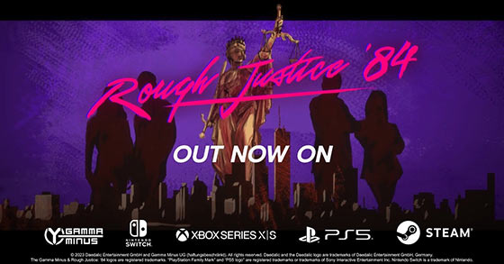 the 1980s-themed board game inspired strategy game rough justice 84 is now available for consoles