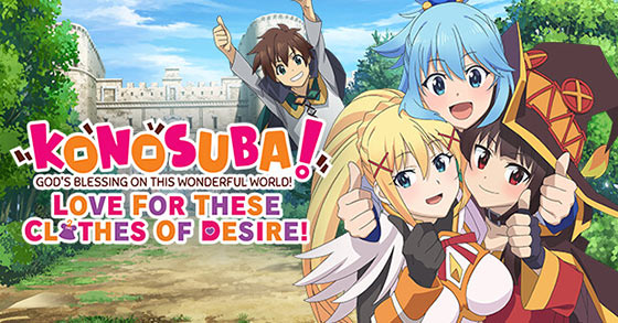 konosuba gods blessing on this wonderful world love for these clothes of desire is now available for pc and consoles