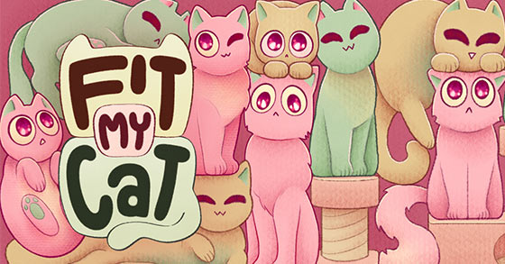 the hand-drawn cat-themed puzzle game fit my cat is now available for the nintendo switch