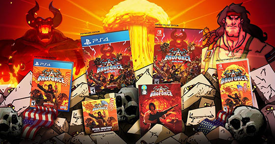 broforce is now physically available for the ps4 and nintendo switch