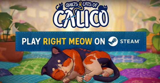 the cute cat-themed puzzle board game quilts and cats of calico is now available for pc via steam