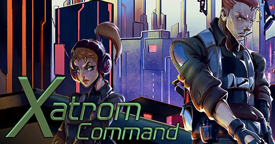 the retro-like top-down shooting action game xatrom command is now available for pc and consoles