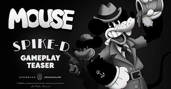 the 1930s noir cartoon fps mouse has just released its spike d gameplay teaser trailer