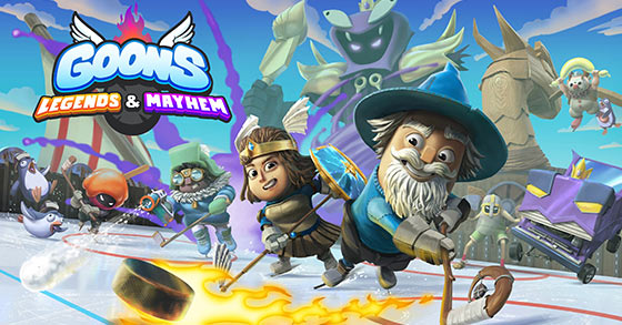 the hockey action game goons legends and mayhem is now available for pc and consoles