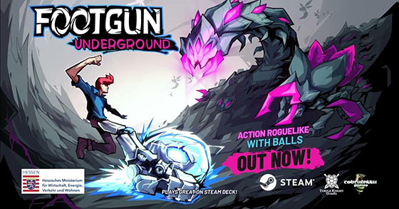 the action roguelike with balls footgun underground is now available for pc via steam