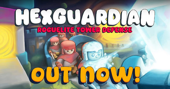 the city-building tower-defence roguelike hexguardian is now available for pc via steam