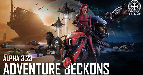 the space trading combat sim star citizen has just released its 3.23 alpha