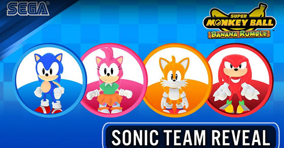 super monkey ball banana rumble has just dropped its sega pass sonic team reveal trailer