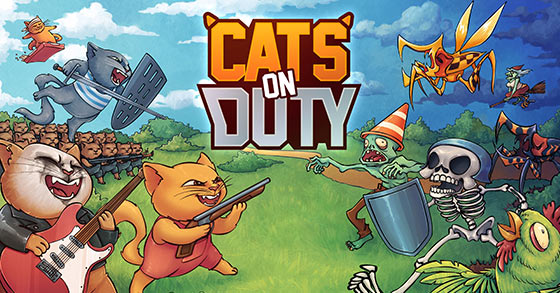 the rts tower-defense match-3-game cats on duty is now available for pc