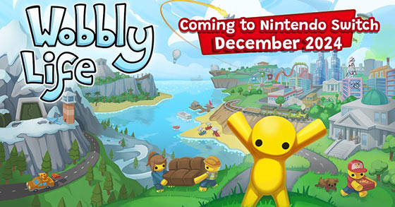 the open-world physics-based sandbox game´wobbly life is coming to the switch this december 2024