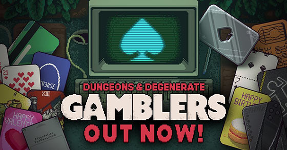 the roguelike deckbuilder dungeons and degenerate gamblers is now available for pc via steam