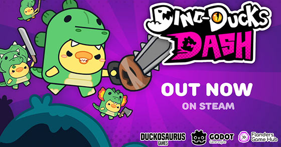 the competitive 2d platformer dino-ducks dash is now available for pc via steam
