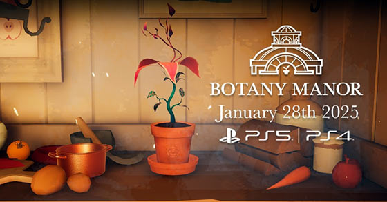 the botanical puzzle game botany manor is coming to the ps5 and ps4 on january 28th 2025