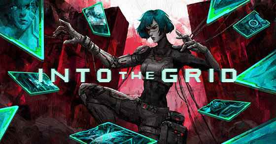 the cyberpunk roguelike deckbuilder dungeon crawler into the grid is out now via steam ea
