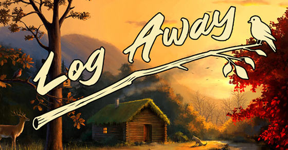the cozy cabin-building sim log away is now available via steam