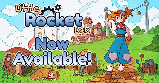 the factory-building game little rocket lab is now available for the switch 1 and 2