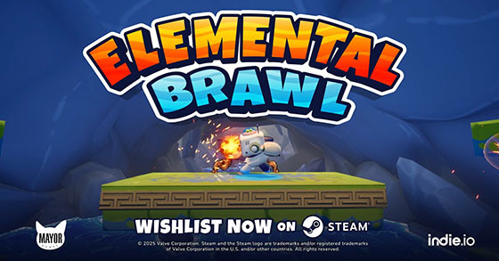 the multiplayer party game elemental brawl is coming to steam on january 13th 2026