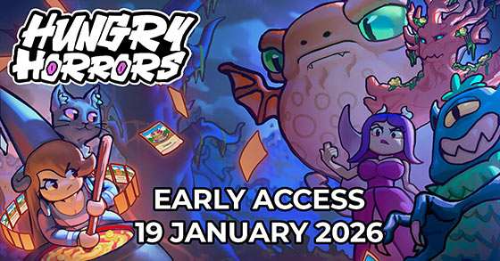 the card-based adventure game hungry horrors is coming to steam ea on january 19th