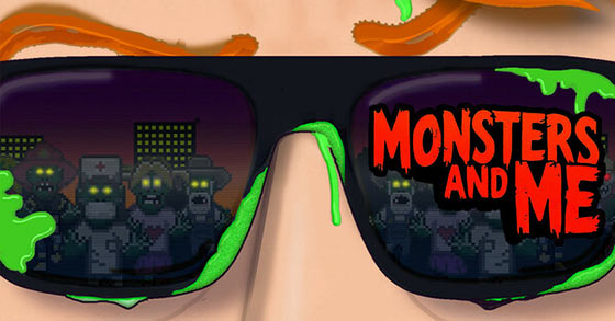 the chaotic top-down arcade shooter monsters and me is out now for pc