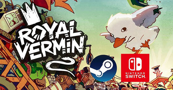 the crazy physics-driven game royal vermin is now available for pc and the switch