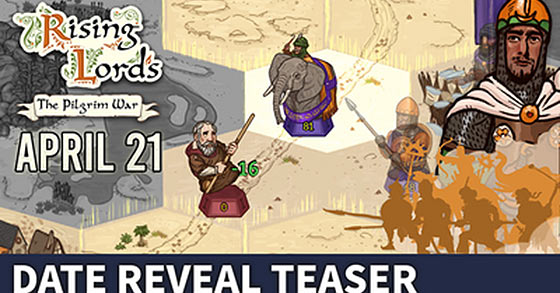 the epic turn-based strategy game rising lords the pilgrim war is coming to pc on april 21st