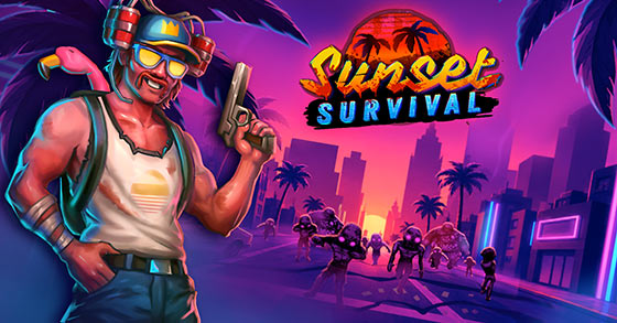 the topdown pve survival shooter sunset survival miami has just been announced for pc