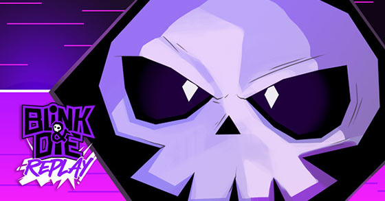 the musical bullet hell arcade game blink and die replay is coming to steam in 2026